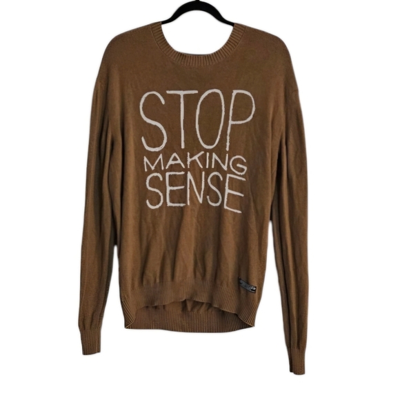 🎉HP🎉 Undercover Jun Takahashi "Stop Making Sense" Cotton Crewneck sz 4 (US10) - Picture 1 of 6